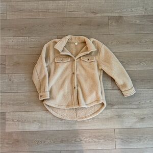 Aeropostale Medium Tan Sherpa Jacket